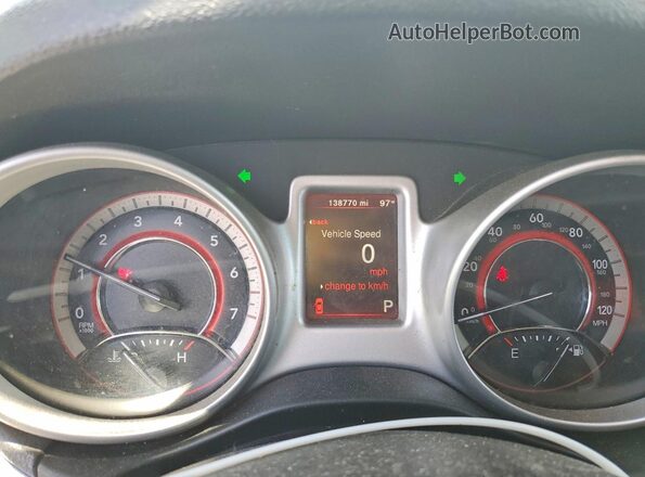 3C4PDCAB8JT324791 2018 DODGE JOURNEY White Instrument cluster view