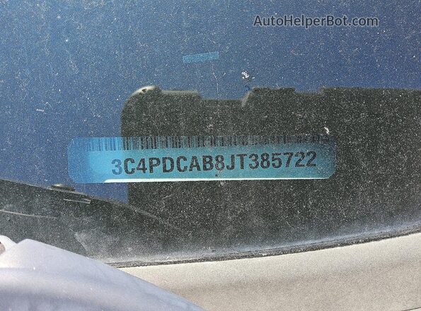 3C4PDCAB8JT385722 2018 DODGE JOURNEY Gray Widok naklejki z numerem VIN