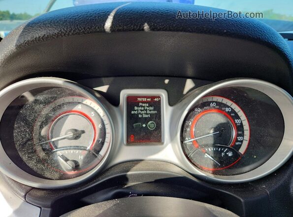 3C4PDCAB8JT428522 2018 DODGE JOURNEY Blue Instrument cluster view