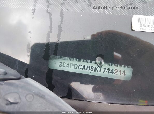 3C4PDCAB8KT744214 2019 DODGE JOURNEY Green ძრავის განყოფილების ხედი