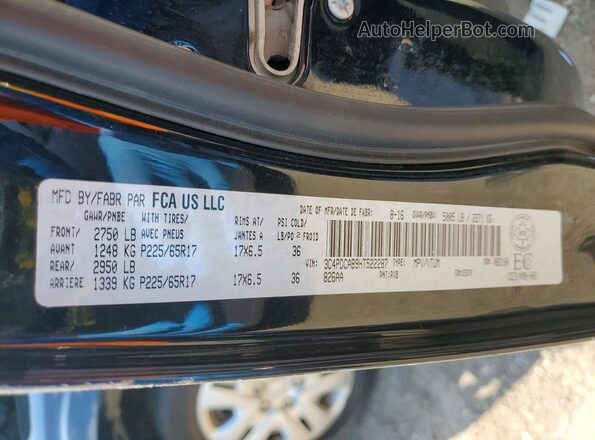 3C4PDCAB9HT522287 2017 DODGE JOURNEY Черный Вид наклейки с VIN-кодом