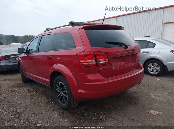 3C4PDCAB9JT303495 2018 DODGE JOURNEY Red Задня ліва чверть