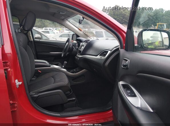 3C4PDCAB9JT303495 2018 DODGE JOURNEY Red Вид салону спереду