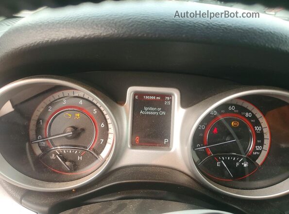3C4PDCAB9JT353118 2018 DODGE JOURNEY White Instrument cluster view