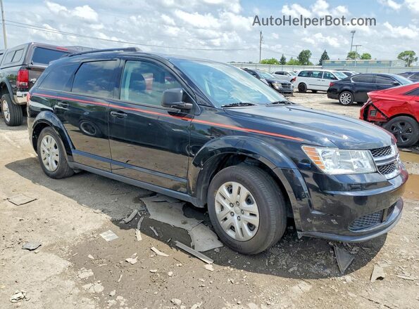 3C4PDCAB9JT474070 2018 DODGE JOURNEY Черный Передняя правая четверть
