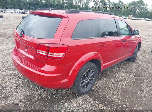 3C4PDCAB9JT509643 2018 DODGE JOURNEY Красный Задняя правая четверть