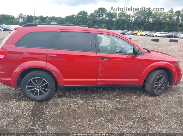 3C4PDCAB9JT509643 2018 DODGE JOURNEY Красный Вид задней части салона