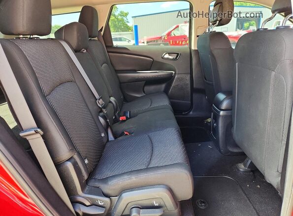 3C4PDCABXGT169184 2016 DODGE JOURNEY Red Вид задньої частини салону
