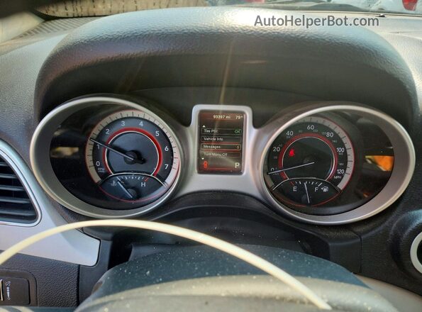 3C4PDCABXHT580585 2017 DODGE JOURNEY Black Вид щитка приладів