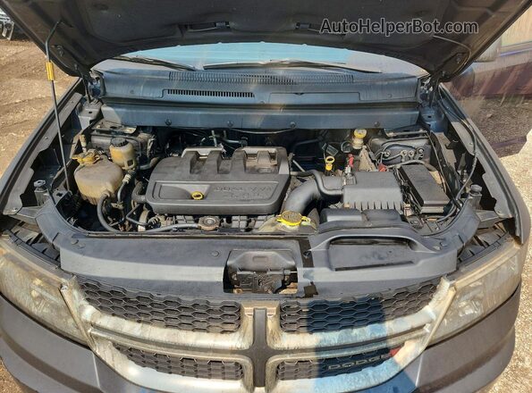 3C4PDCABXHT580585 2017 DODGE JOURNEY Black Вид задньої частини салону