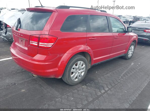 3C4PDCABXHT633415 2017 DODGE JOURNEY Red Հետևի աջ