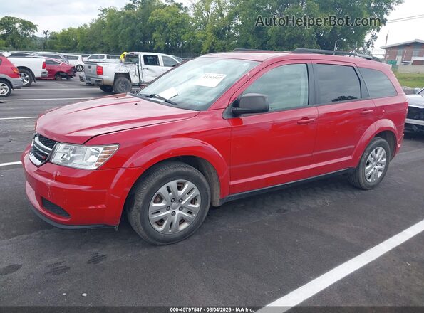 3C4PDCABXHT633415 2017 DODGE JOURNEY Red Առջևի ձախ երեք քառորդ տեսարան