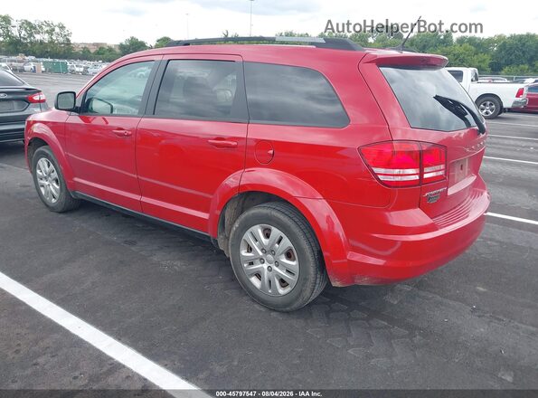 3C4PDCABXHT633415 2017 DODGE JOURNEY Red Հետևի ձախ