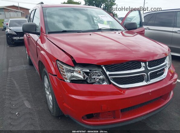 3C4PDCABXHT633415 2017 DODGE JOURNEY Red Դիմացի տեսք