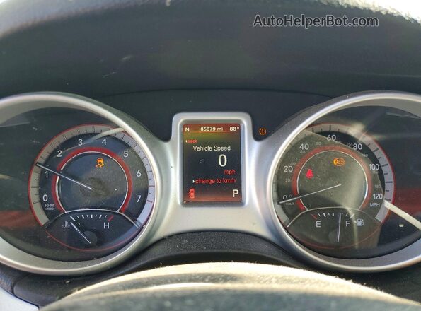 3C4PDCABXJT184064 2018 DODGE JOURNEY Blue Instrument cluster view