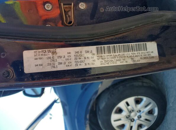 3C4PDCABXJT184064 2018 DODGE JOURNEY Blue VIN sticker view