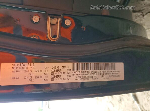 3C4PDCABXJT445595 2018 DODGE JOURNEY Black სალონის 360-გრადუსიანი ხედი