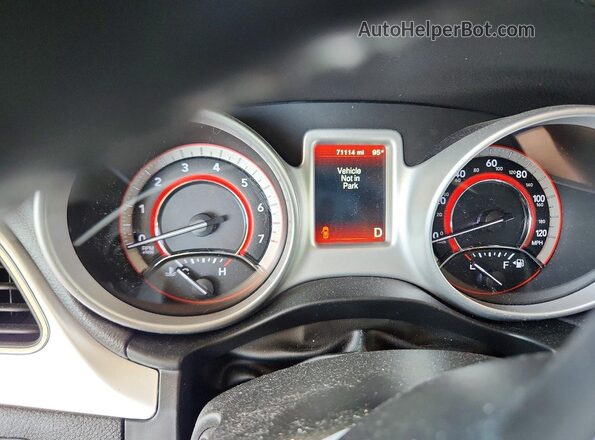 3C4PDCBB0JT189207 2018 DODGE JOURNEY Black Widok zestawu wskaźników
