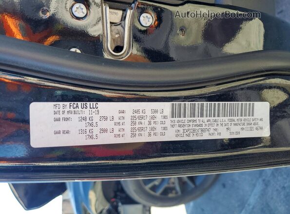 3C4PDCBB1KT869747 2019 DODGE JOURNEY Black Widok komory silnika