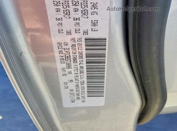 3C4PDCBB2GT180906 2016 DODGE JOURNEY Silver Widok naklejki z numerem VIN