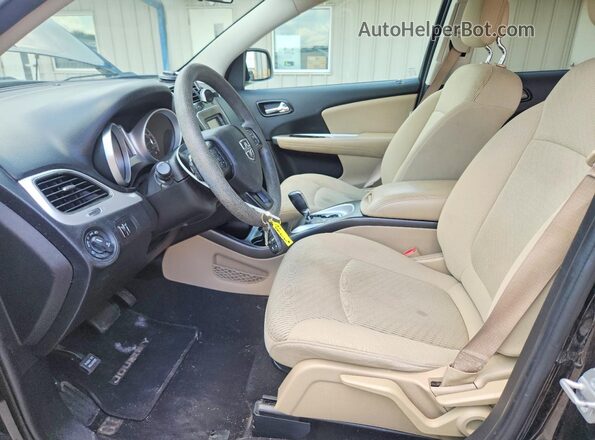 3C4PDCBB3HT522218 2017 DODGE JOURNEY Black Вид салону спереду