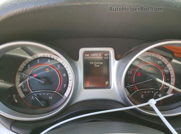 3C4PDCBB4KT872819 2019 DODGE JOURNEY White Вид щитка приладів