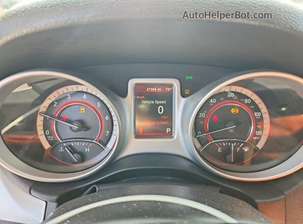 3C4PDCBB5KT707863 2019 DODGE JOURNEY Black Vista del cuadro de instrumentos