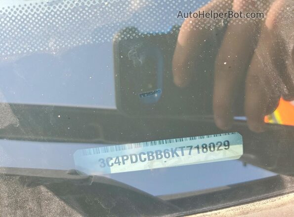 3C4PDCBB6KT718029 2019 DODGE JOURNEY Серый Вид наклейки с VIN-кодом