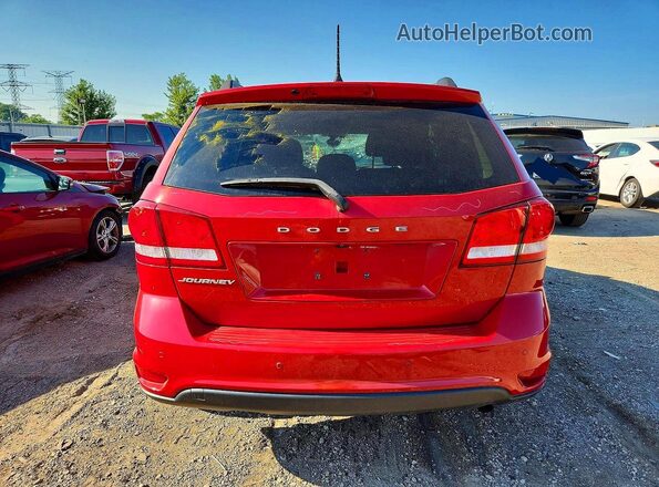 3C4PDCBB8KT861175 2019 DODGE JOURNEY Red Rear view