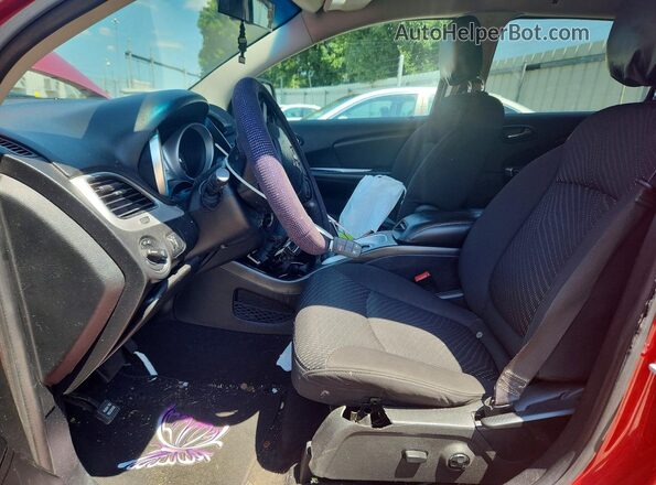 3C4PDCBG0HT571775 2017 DODGE JOURNEY Red წინა სალონის ხედი