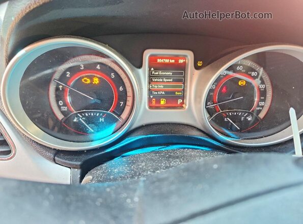 3C4PDCBG0HT571775 2017 DODGE JOURNEY Red ხელსაწყოთა პანელის ხედი