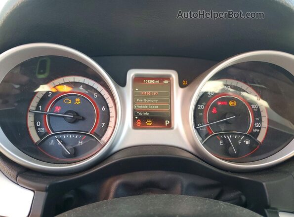 3C4PDCBG2GT210210 2016 DODGE JOURNEY Черный Вид щитка приборов