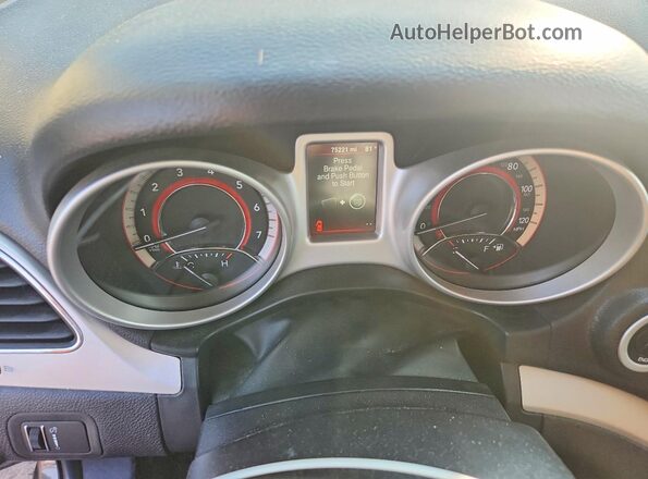 3C4PDCBG2GT231946 2016 DODGE JOURNEY Black Vista del cuadro de instrumentos