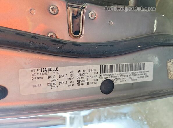 3C4PDCBG2HT536705 2017 DODGE JOURNEY Silver Widok komory silnika