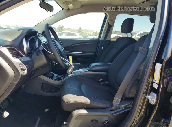3C4PDCBG2HT571468 2017 DODGE JOURNEY Black წინა სალონის ხედი