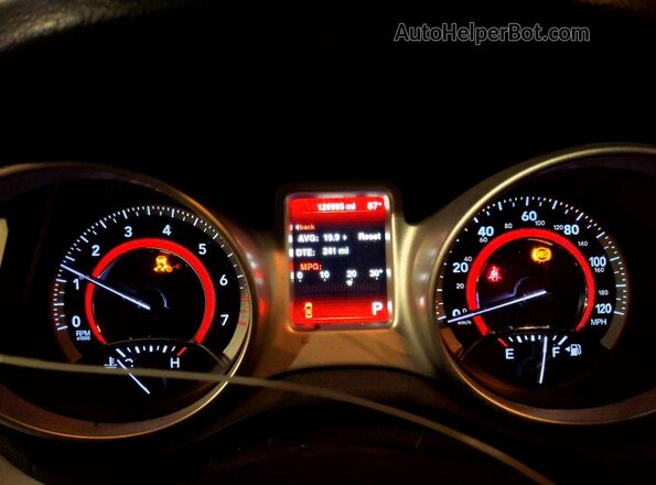 3C4PDCBG3GT141298 2016 DODGE JOURNEY White Vista del cuadro de instrumentos