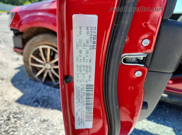 3C4PDCBG3JT503833 2018 DODGE JOURNEY Red VIN sticker view