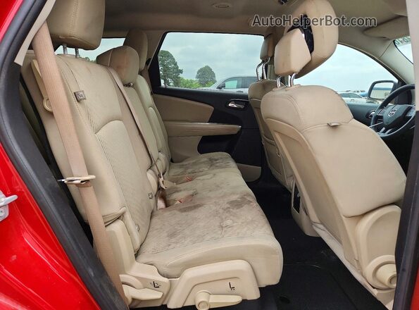 3C4PDCBG6GT223882 2016 DODGE JOURNEY Red Vista interior trasera
