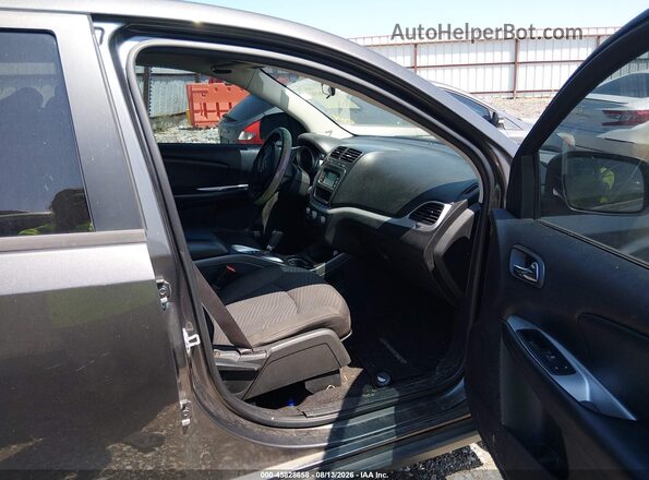 3C4PDCBG6HT571280 2017 DODGE JOURNEY Gray წინა სალონის ხედი