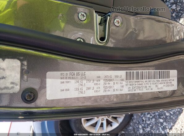 3C4PDCBG6HT571280 2017 DODGE JOURNEY Gray ძრავის განყოფილების ხედი