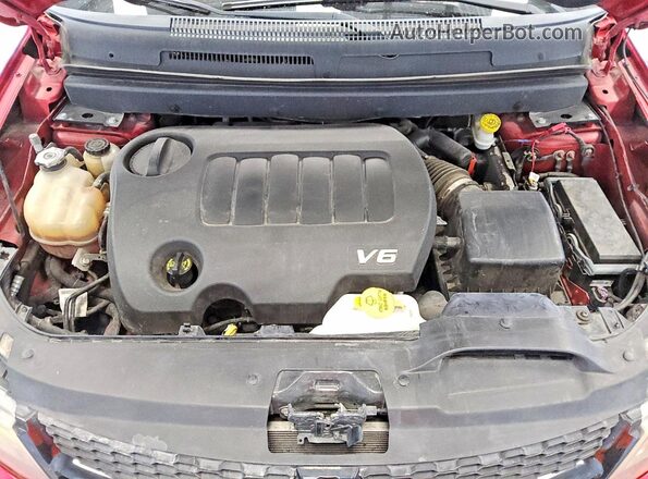 3C4PDCBG6JT514373 2018 DODGE JOURNEY Red Vista del compartimento del motor