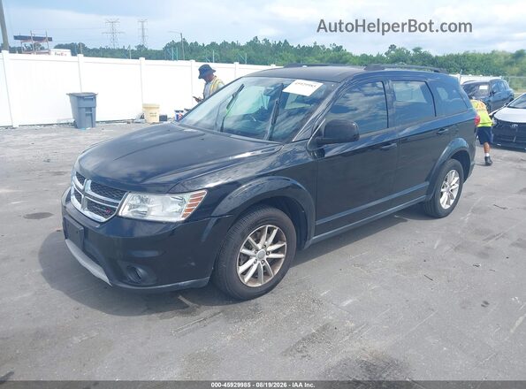 3C4PDCBG7HT523562 2017 DODGE JOURNEY Black Առջևի ձախ երեք քառորդ տեսարան