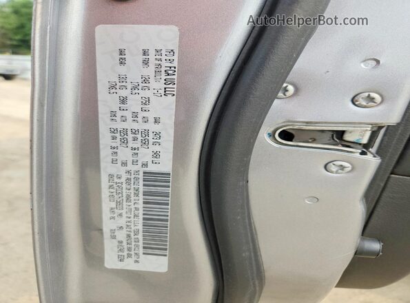 3C4PDCBG7HT589223 2017 DODGE JOURNEY Silver Vista de la etiqueta del VIN