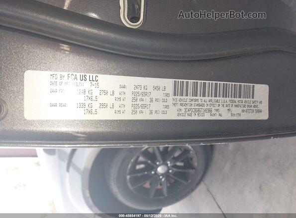 3C4PDCBG8GT102366 2016 DODGE JOURNEY Black Widok komory silnika