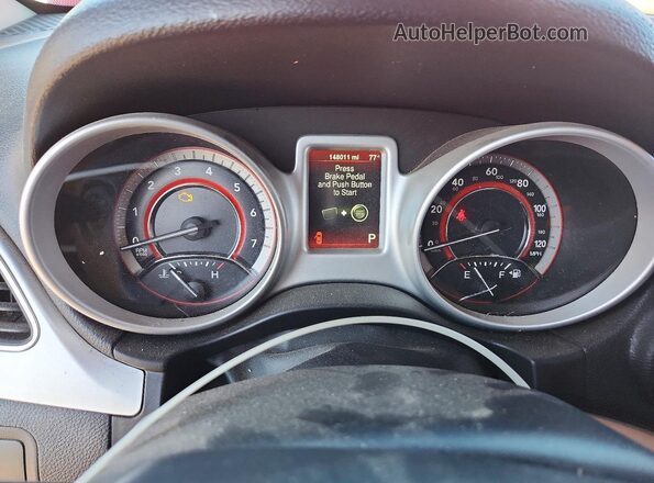 3C4PDCBG9GT246928 2016 DODGE JOURNEY Red ხელსაწყოთა პანელის ხედი