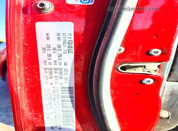 3C4PDCBG9GT246928 2016 DODGE JOURNEY Red VIN კოდის სტიკერის ხედი