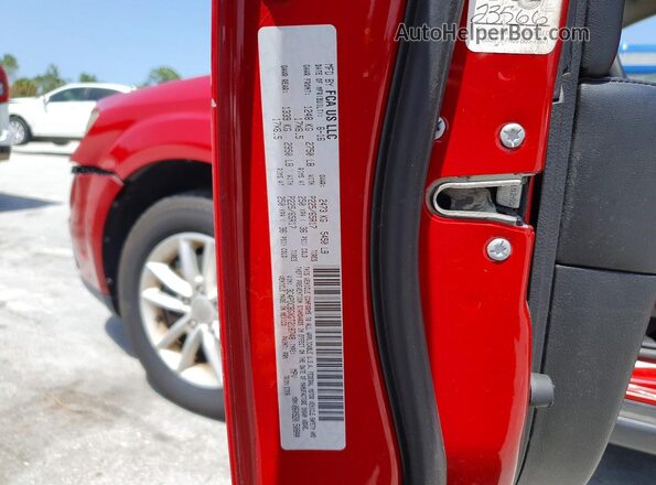 3C4PDCBGXGT218748 2016 DODGE JOURNEY Red Widok naklejki z numerem VIN