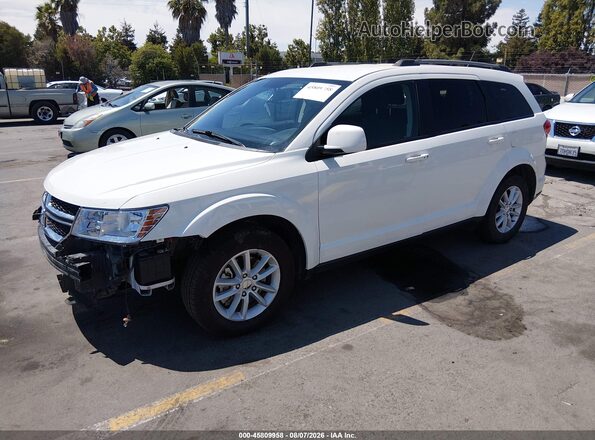 3C4PDCBGXHT589815 2017 DODGE JOURNEY White წინა მარცხენა ხედი სამი მეოთხედიდან