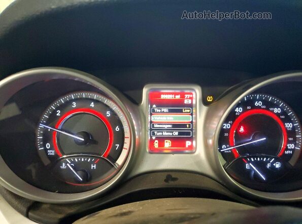 3C4PDCBGXKT778892 2019 DODGE JOURNEY Белый Вид щитка приборов