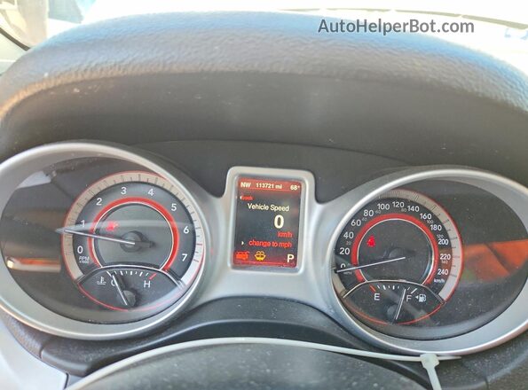 3C4PDCCG4GT134813 2016 DODGE JOURNEY Белый Вид щитка приборов